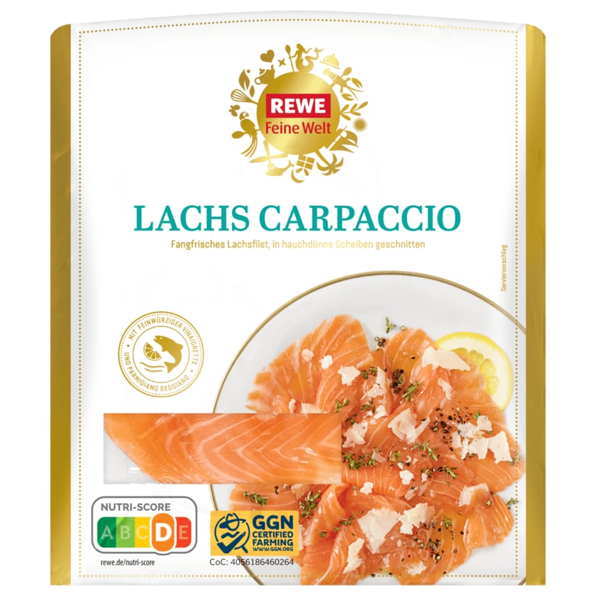 REWE Feine Welt Lachs-Carpaccio mit Parmesan 100g